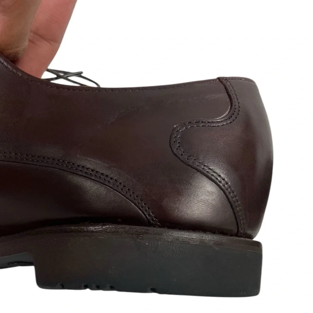 Allen Edmonds Memphis Mens Brown Leather Lace Up Oxford Cap Toe Shoes US 11.5 D